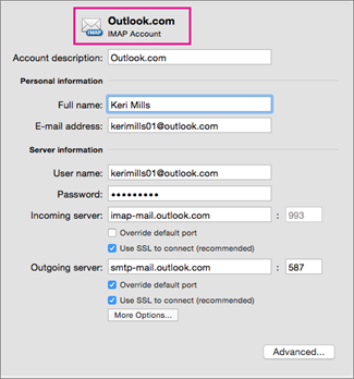 outlook for mac stuck on setting up identity